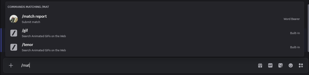 Slash command demonstration